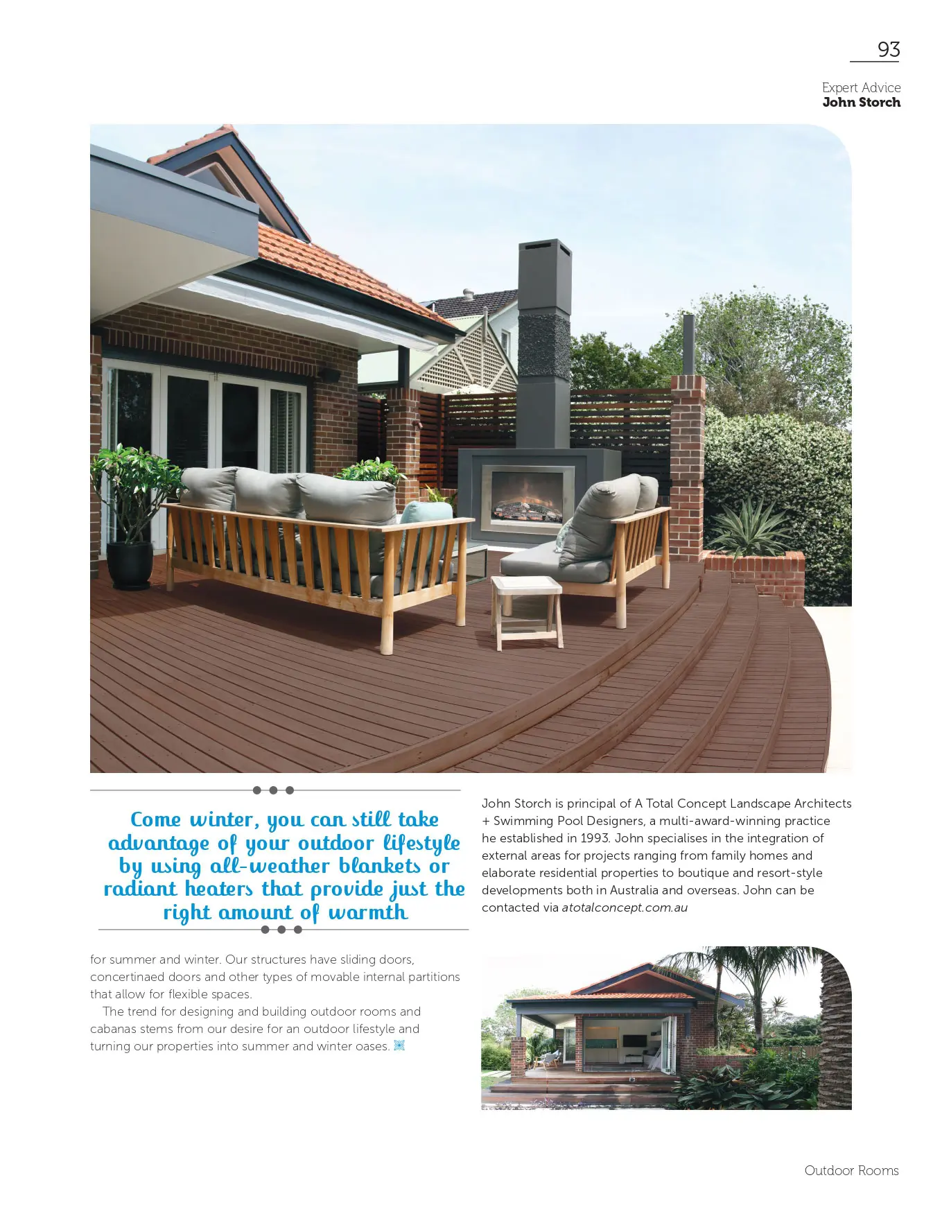 Landscape Architects Sydney Winter Entertaining 2