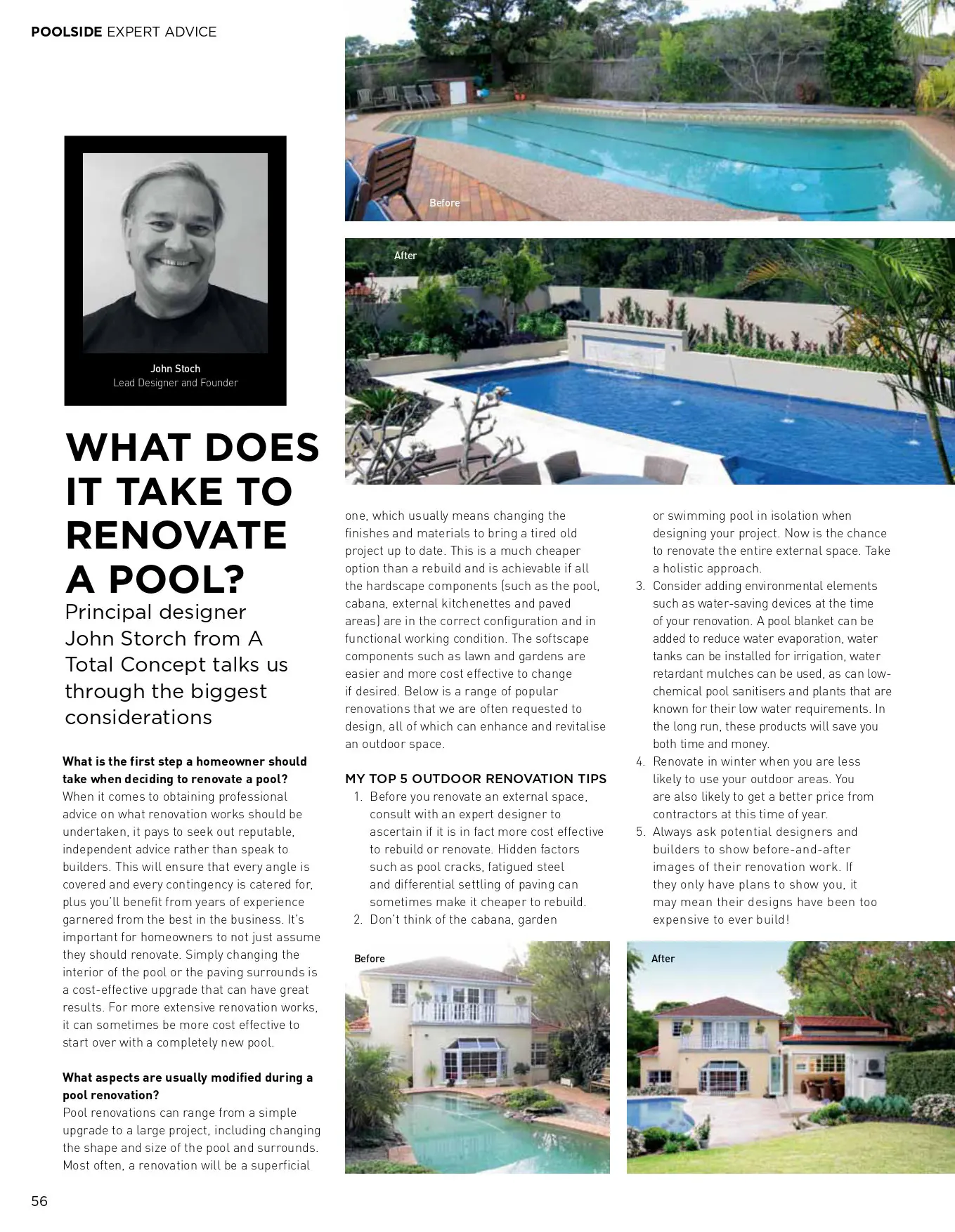 Landscape and Pool Designers Renovate 1